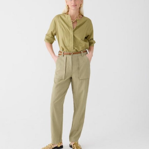 J. Crew Seaside cargo pant in linen-TENCEL™ lyocell blend 20 - Picture 2 of 9